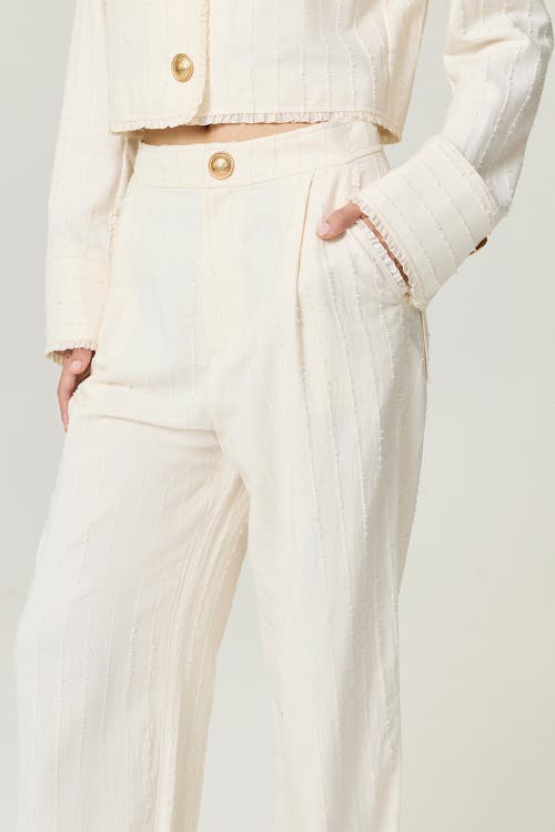 Nocturne Ruffle Trim Detailed Pants In White