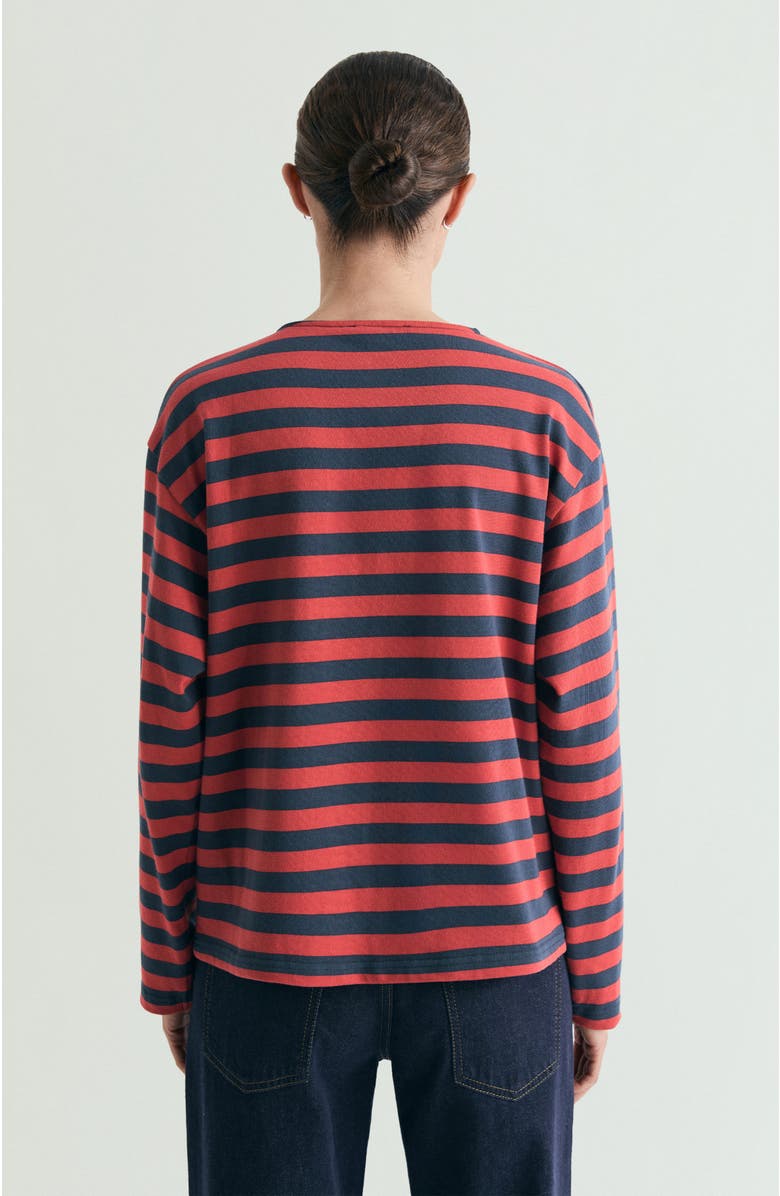 Scalpers Striped T-shirt Patch, Alternate, color, Redstripes