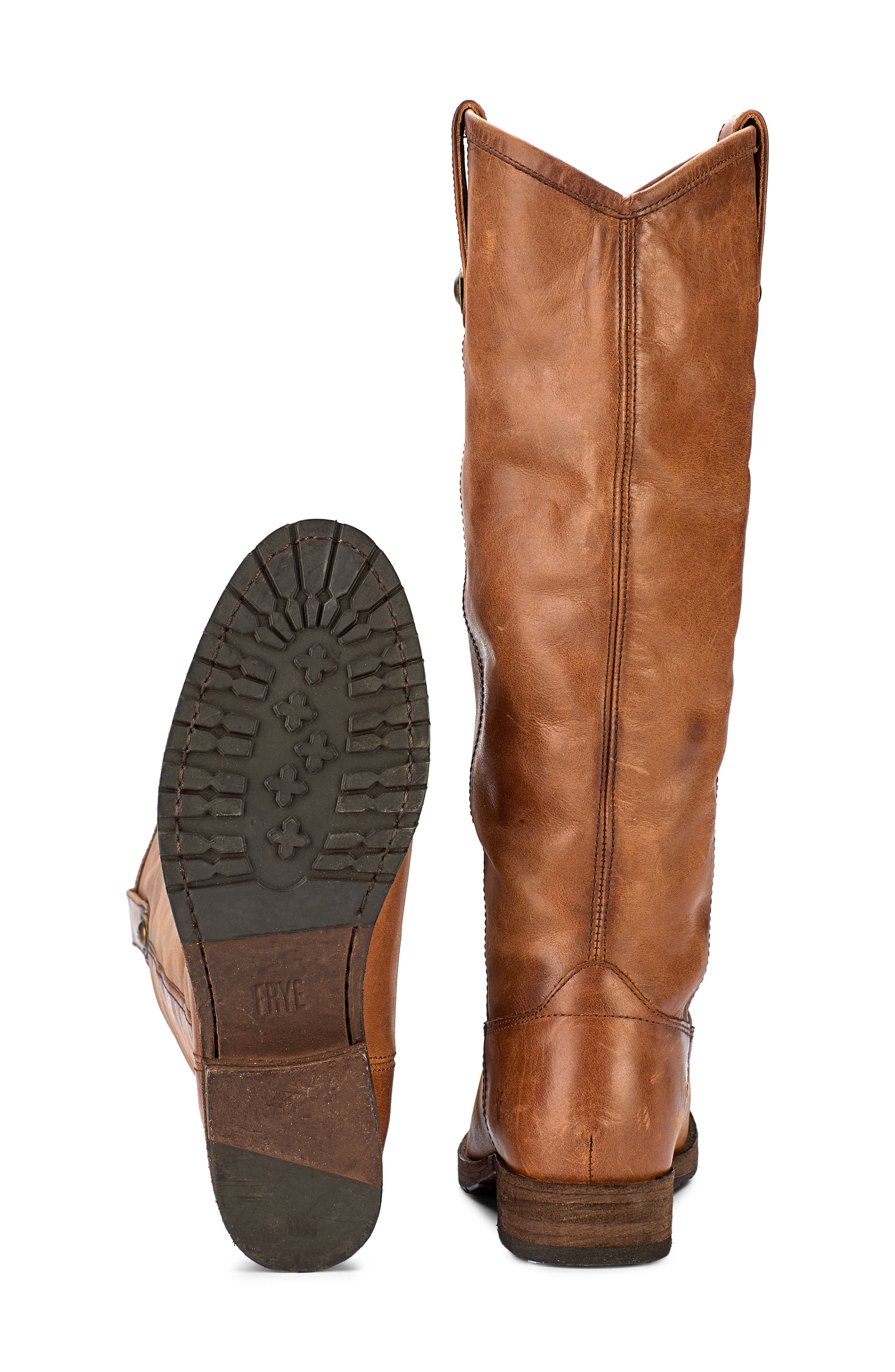 Frye Melissa Button Lug Riding Boot, Alternate, color, 
