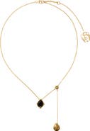 Burberry Onyx Shield Pendant Necklace