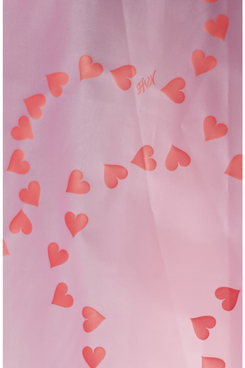 Jack Heart Print Translucent Raincoat, Alternate, color, HOT PINK STRING OF HEARTS