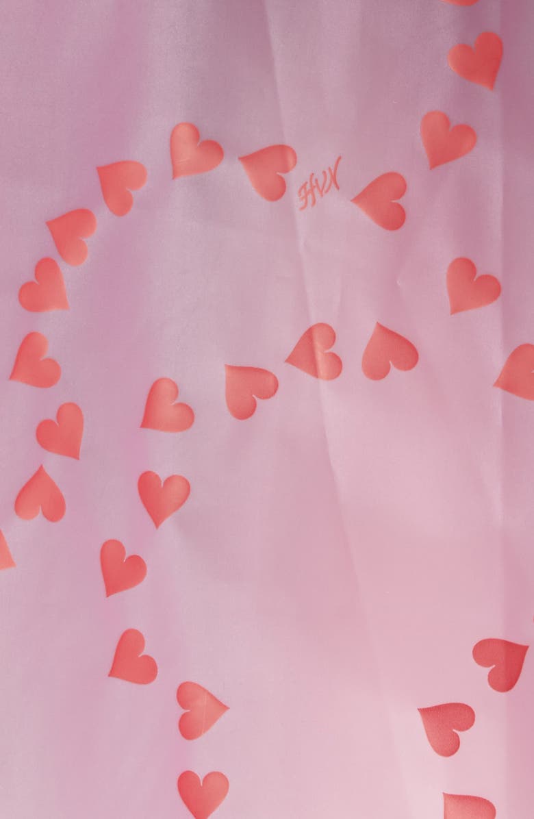 HVN Jack Heart Print Translucent Raincoat, Alternate, color,