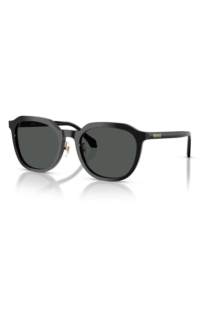 Versace 55mm Phantos Sunglasses, Alternate, color, Black