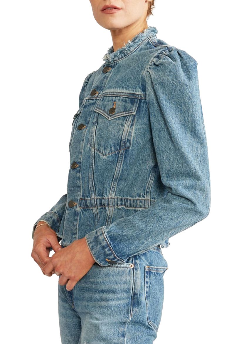 Remi Reconstructed Denim Jacket, Alternate, color, LOST RIVER 2ND LIFE