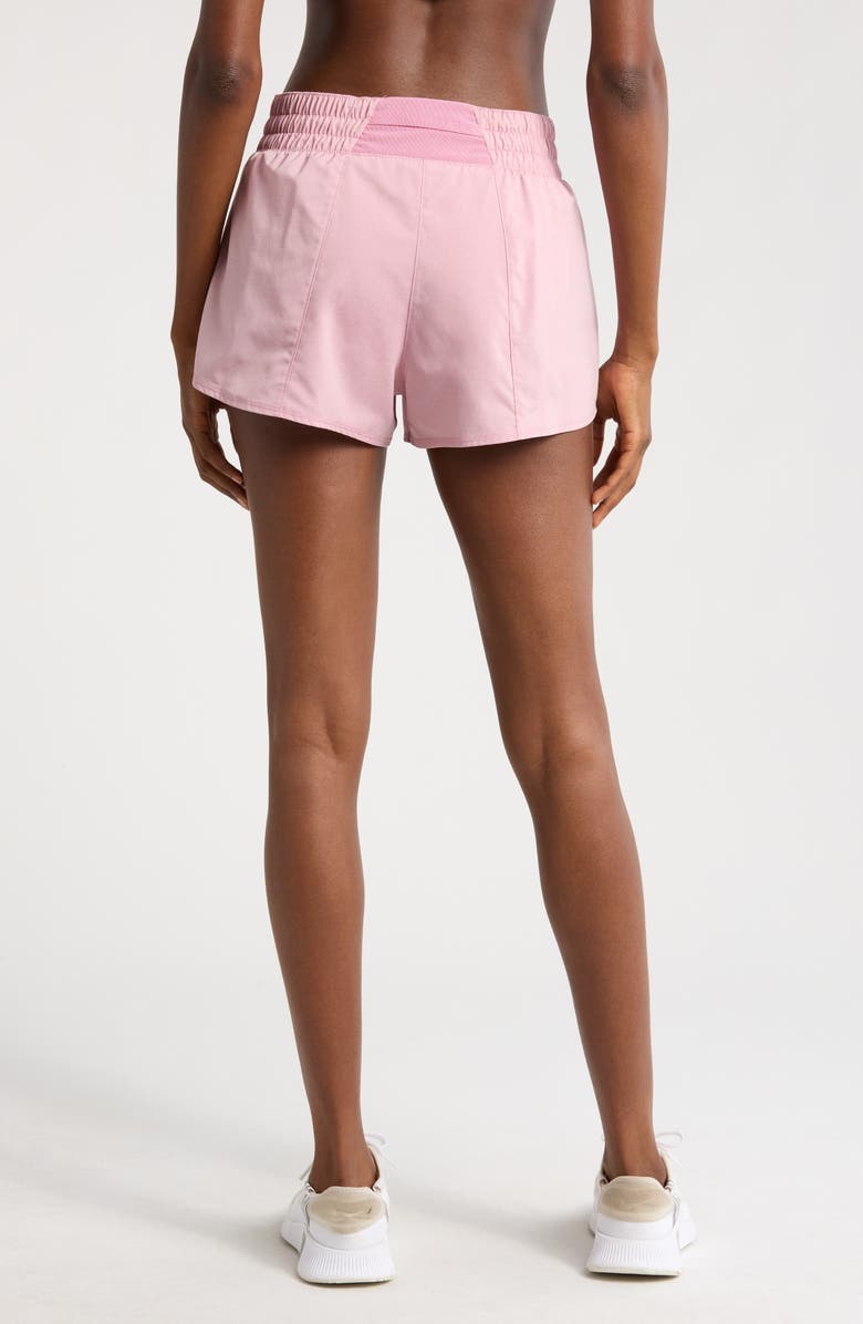 Nike Dri-FIT Mid-Rise 3-Inch Brief-Lined Shorts, Alternate, color, Elemental Pink/ Heather