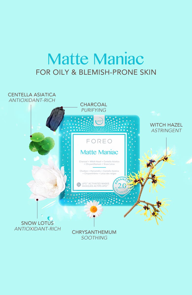FOREO UFO Masks Matte Maniac 2.0 x6, Alternate, color, NO COLOR