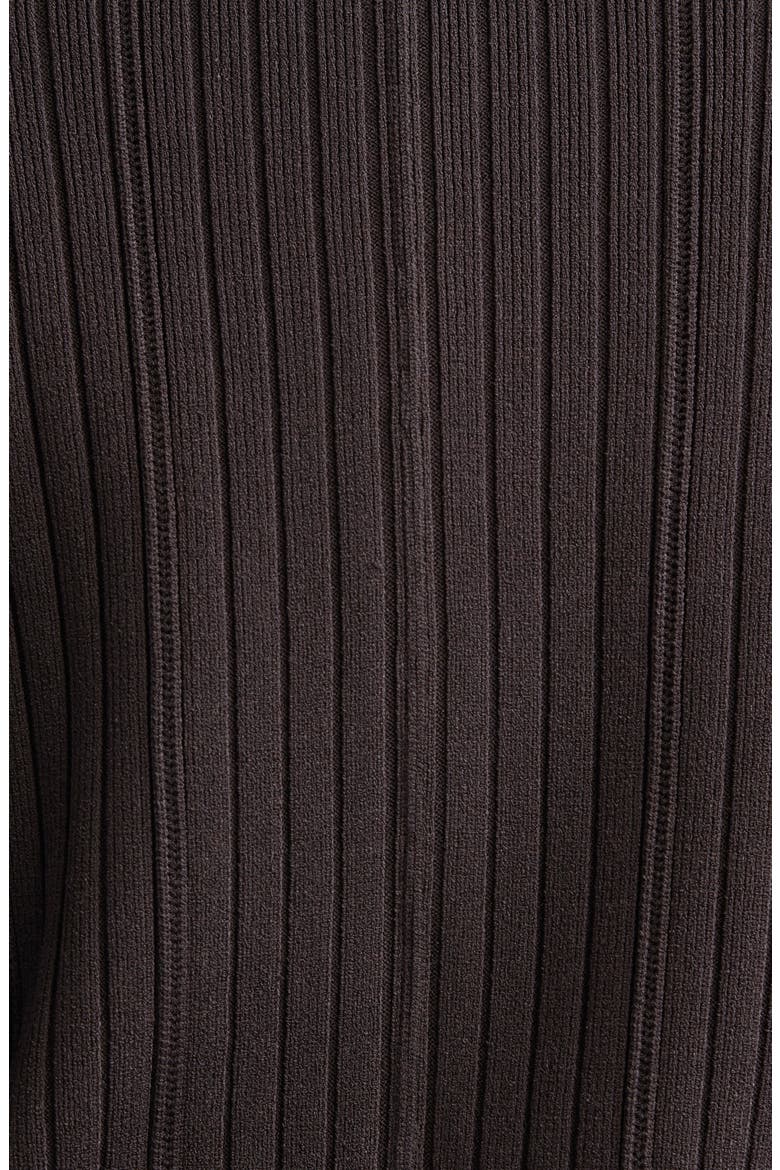 Flatback Rib Sheath Sweater Dress, Alternate, color, MOCHA