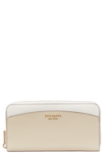 Kate Spade New York Zac Leather Wallet In Brown