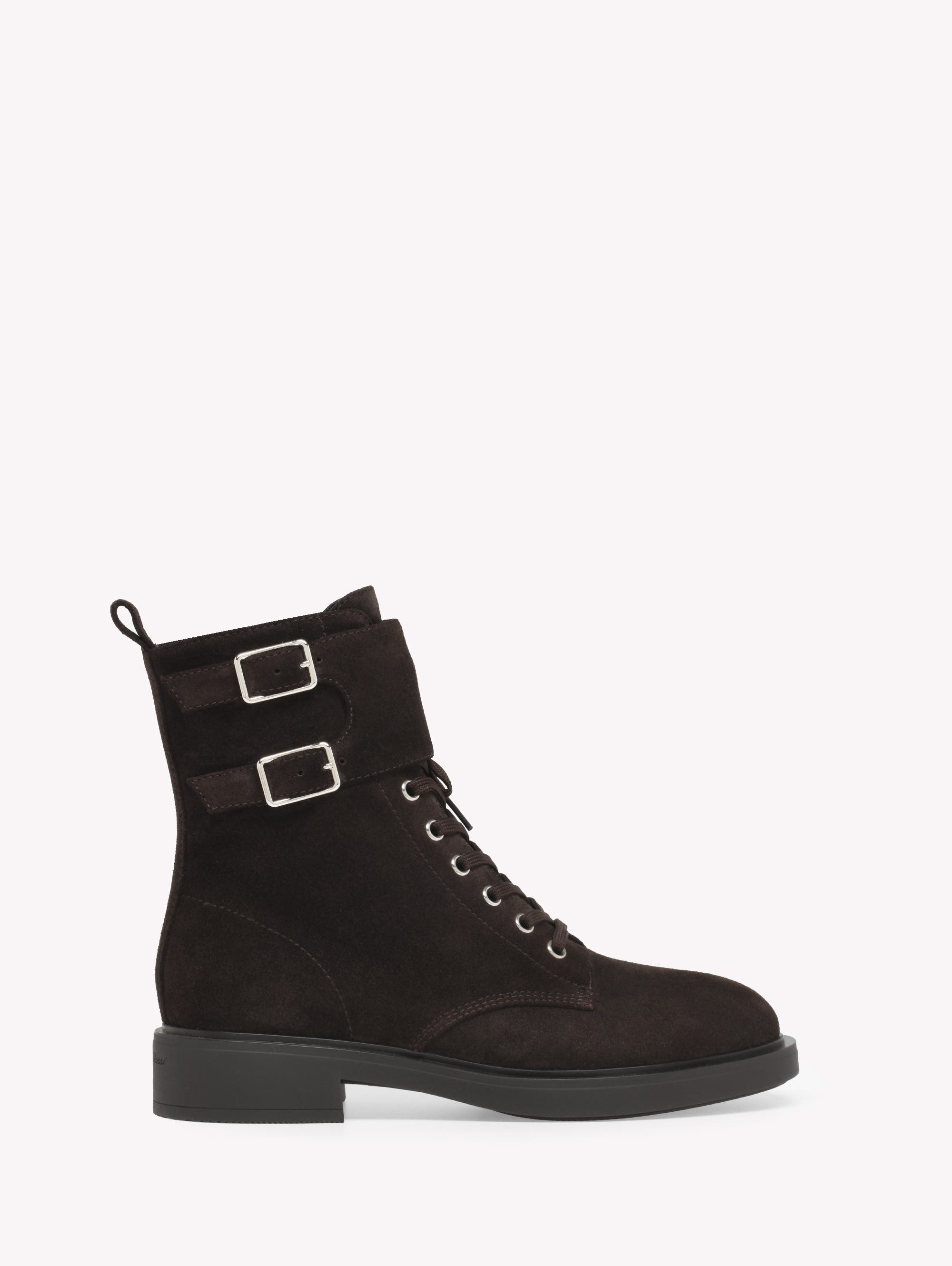 Gianvito Rossi Ripley Boot, Main, color, Brown Suede