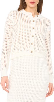 CeCe Open Knit Cardigan
