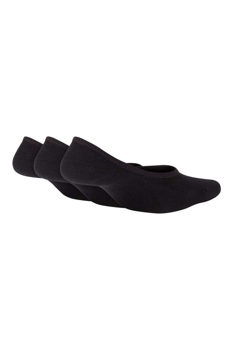 3-Pack No-Show Socks, Alternate, color, MULTICOLOR BLACK