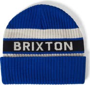 Brixton Rainier Stripe Logo Beanie