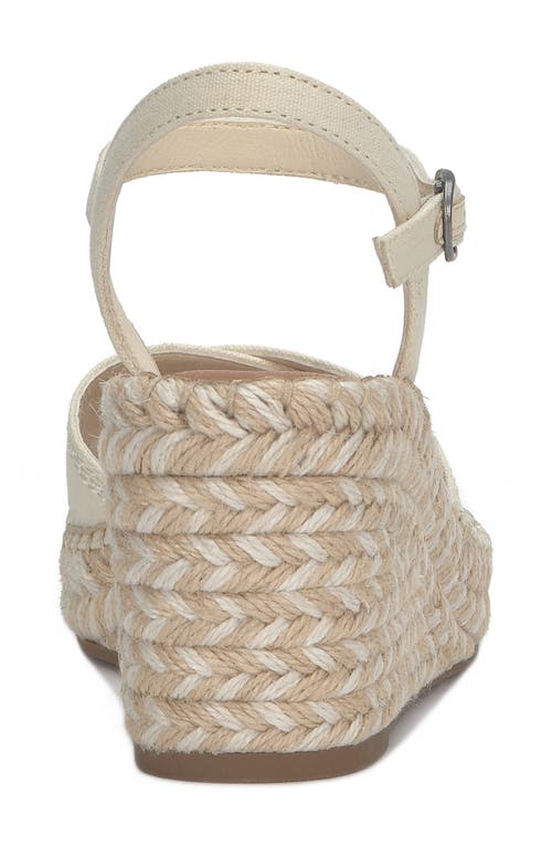 Lucky Brand Candyr Platform Wedge Sandal In Vanilla