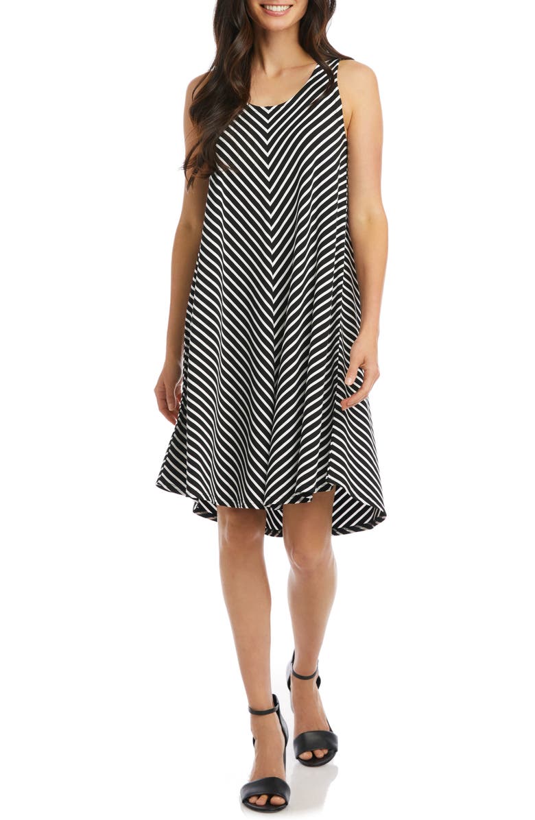 Karen Kane Stripe Swing Dress, Main, color, 