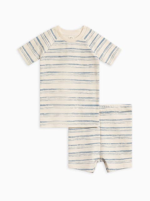 Organic 2-Piece Short Sleeve Jammie Set (Toddler & Little Kids)
