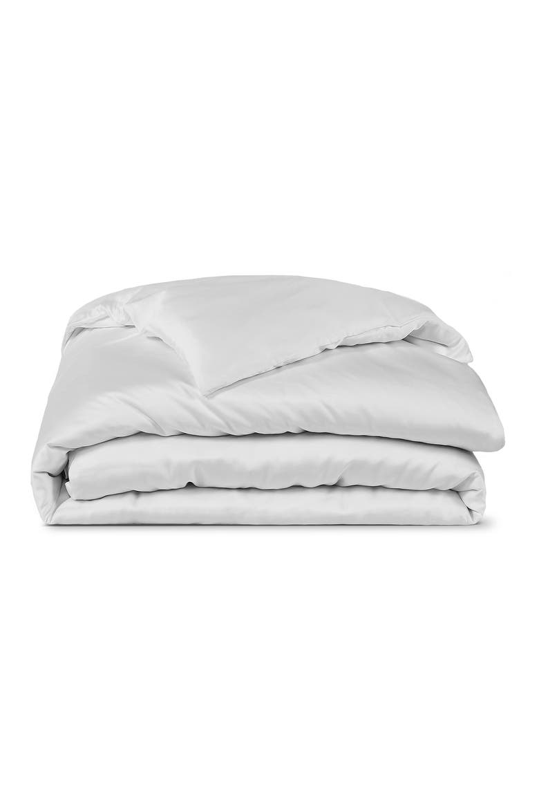 Tencel® Lyocell Duvet Cover, Main, color, SNOW