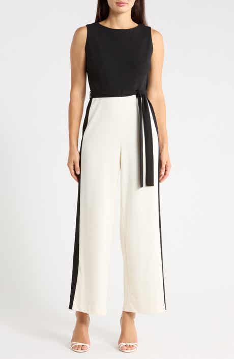 Tie Waist Wide Leg Jumpsuit
