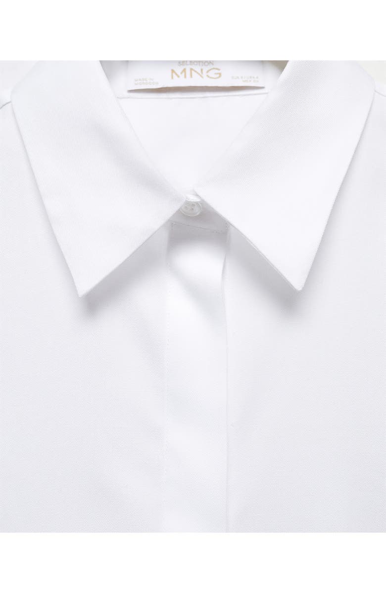MANGO Slim Fit Cotton Poplin Button-Up Shirt, Alternate, color,