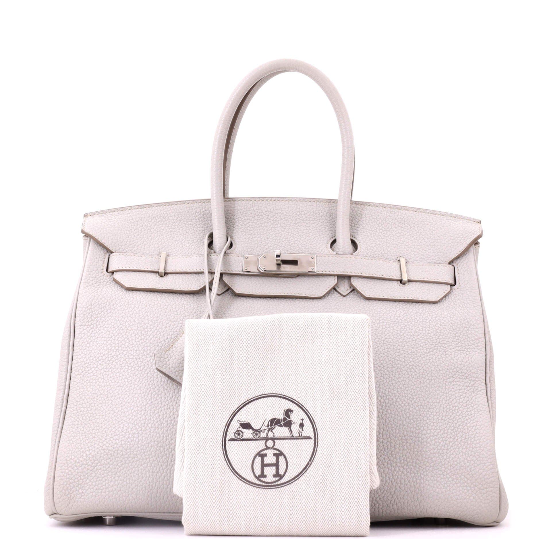 Pre-Owned Hermes Birkin Handbag Grey Togo with Palladium Hardware 35, Alternate, color, Gris Perle