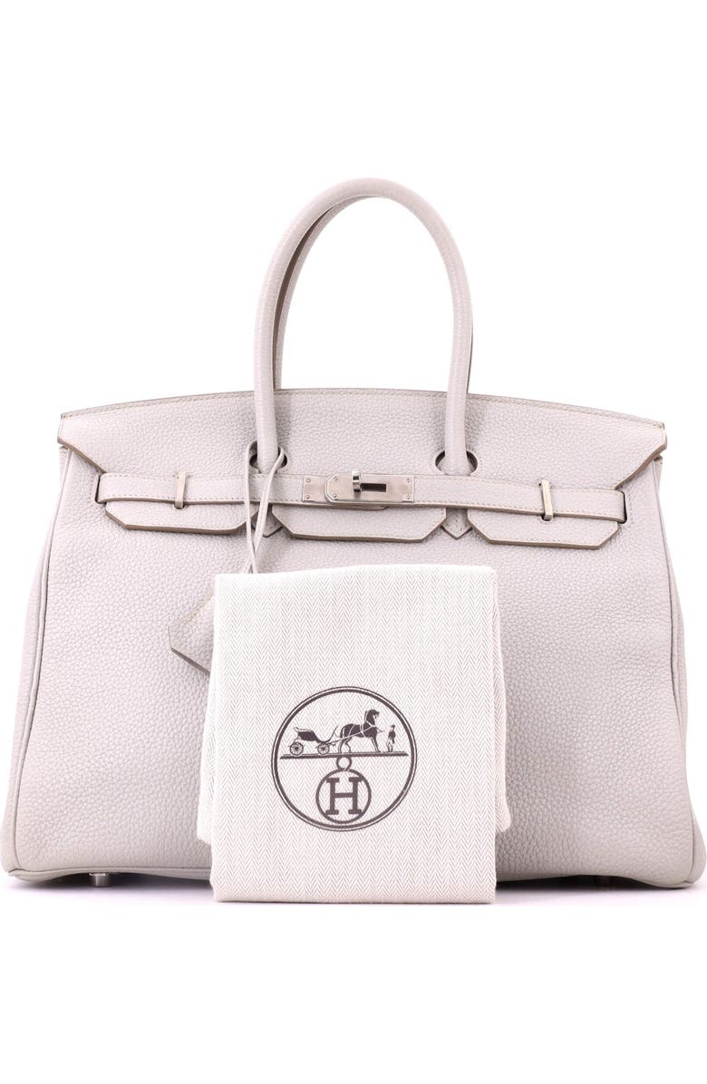 Pre-Owned Hermes Birkin Handbag Grey Togo with Palladium Hardware 35, Alternate, color, Gris Perle