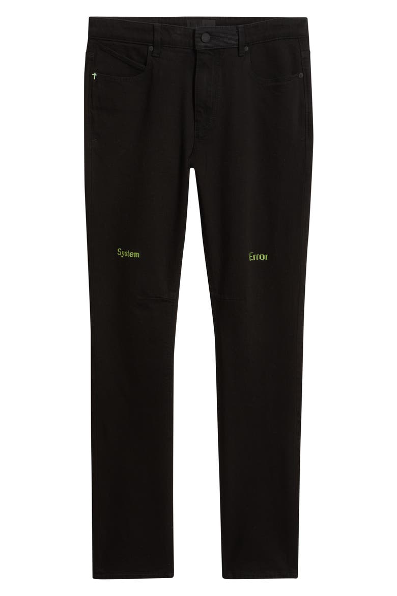 Bryant Digital Cross Skinny Jeans, Alternate, color, BLACK GREEN DIGITAL CROSS