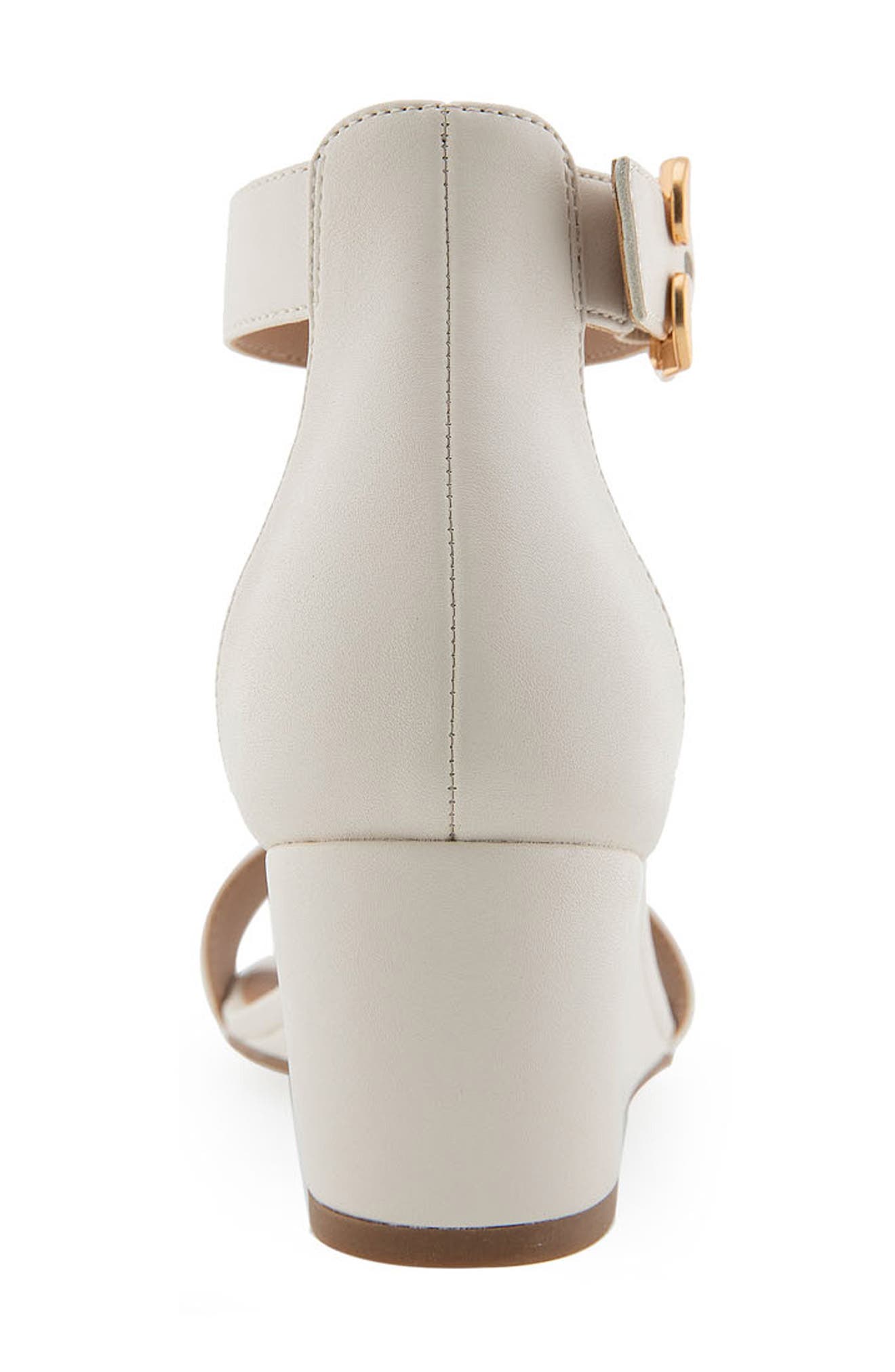Willis Wedge Heel Sandal, Alternate, color, EGGNOG PU LEATHER