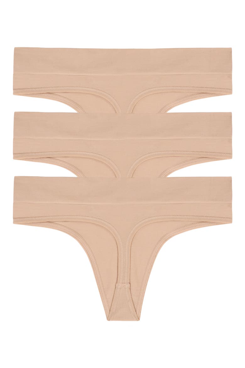 LiteWear Seamless 3-Pack Thongs, Alternate, color, GLOW