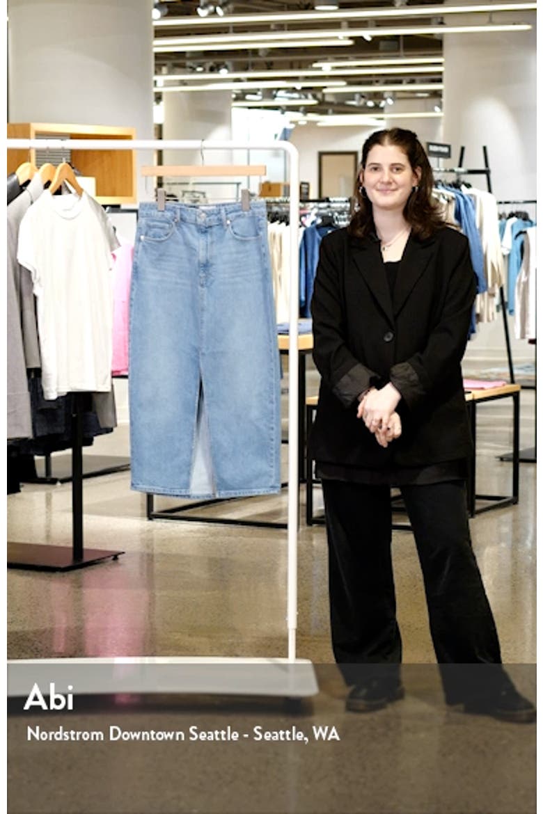 Angela Denim Midi Skirt video