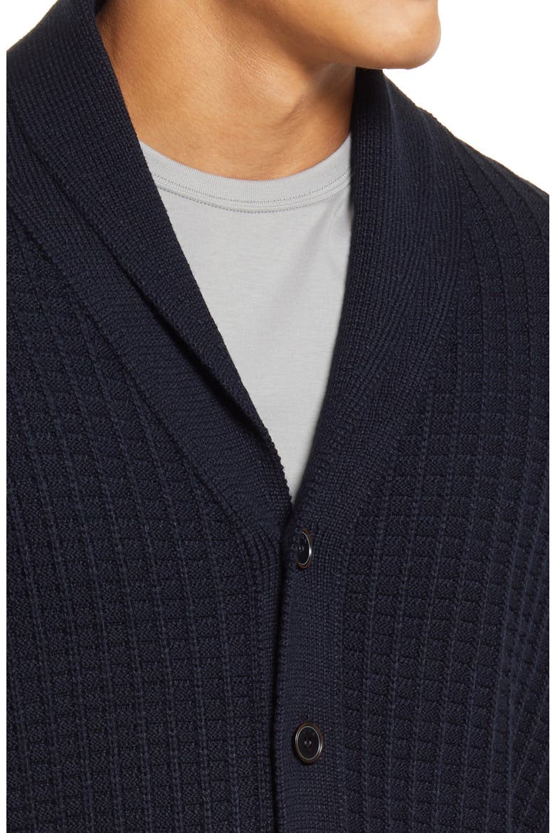 James Shawl Collar Cardigan, Alternate, color, NAVY