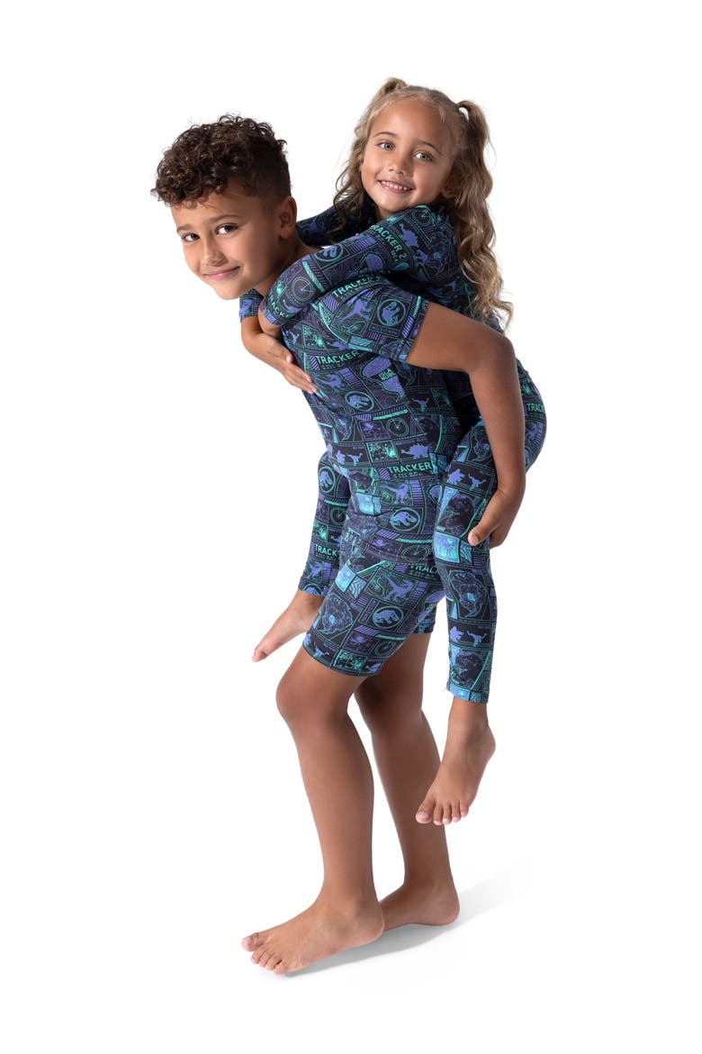 Jurassic Park Tracker Kids 2-Piece Short Sleeve & Shorts Pajama Set, Alternate, color, Jurassic Park: Tracker