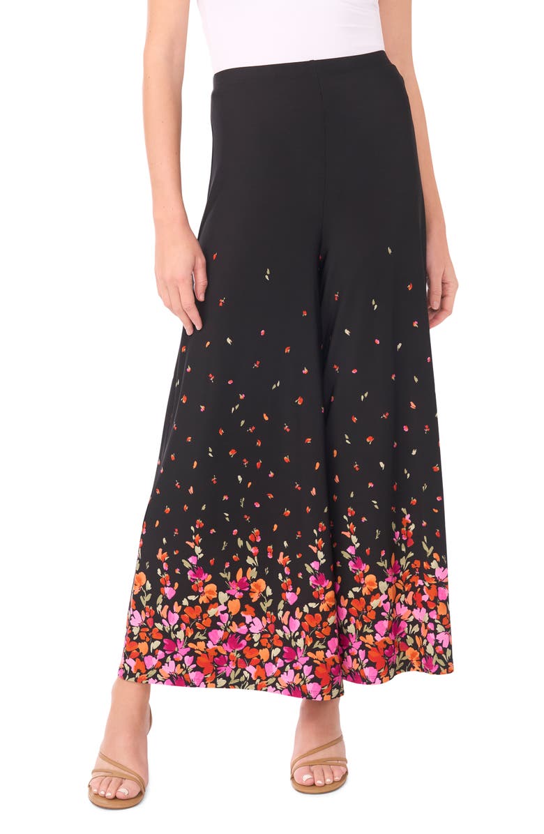 Vince Camuto Print Pull-On Wide Leg Pants, Main, color, 