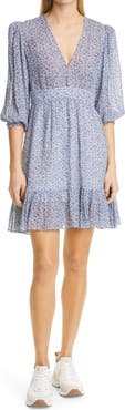 byTiMo Ditsy Floral Dobby Chiffon Fit & Flare Dress