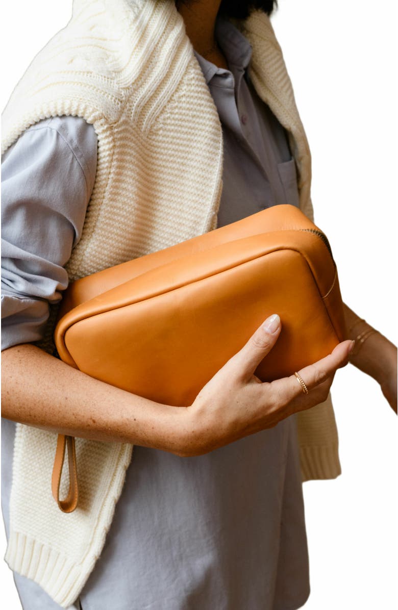 ABLE Avery Dopp Kit, Alternate, color, Cognac