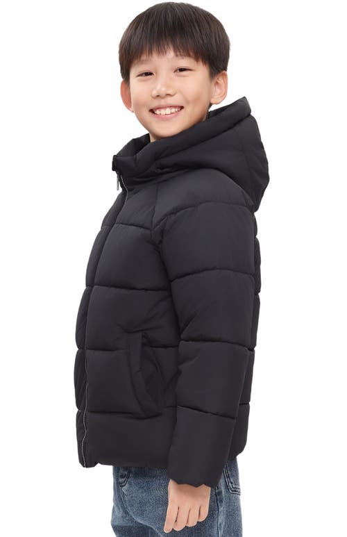 Rokka&rolla Kids' Shield Puffer Jacket In Black