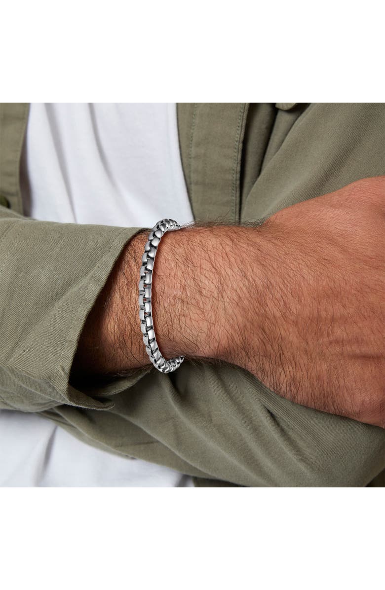 Lucky Brand Silver-Tone Box Chain Bracelet, Alternate, color, Silver