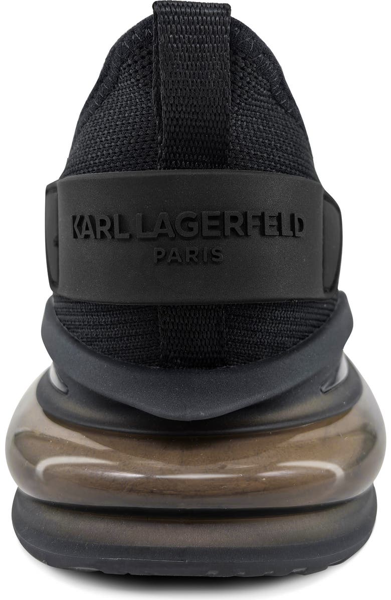 KARL LAGERFELD PARIS Germain Side Logo Knit Sneaker, Alternate, color, Black