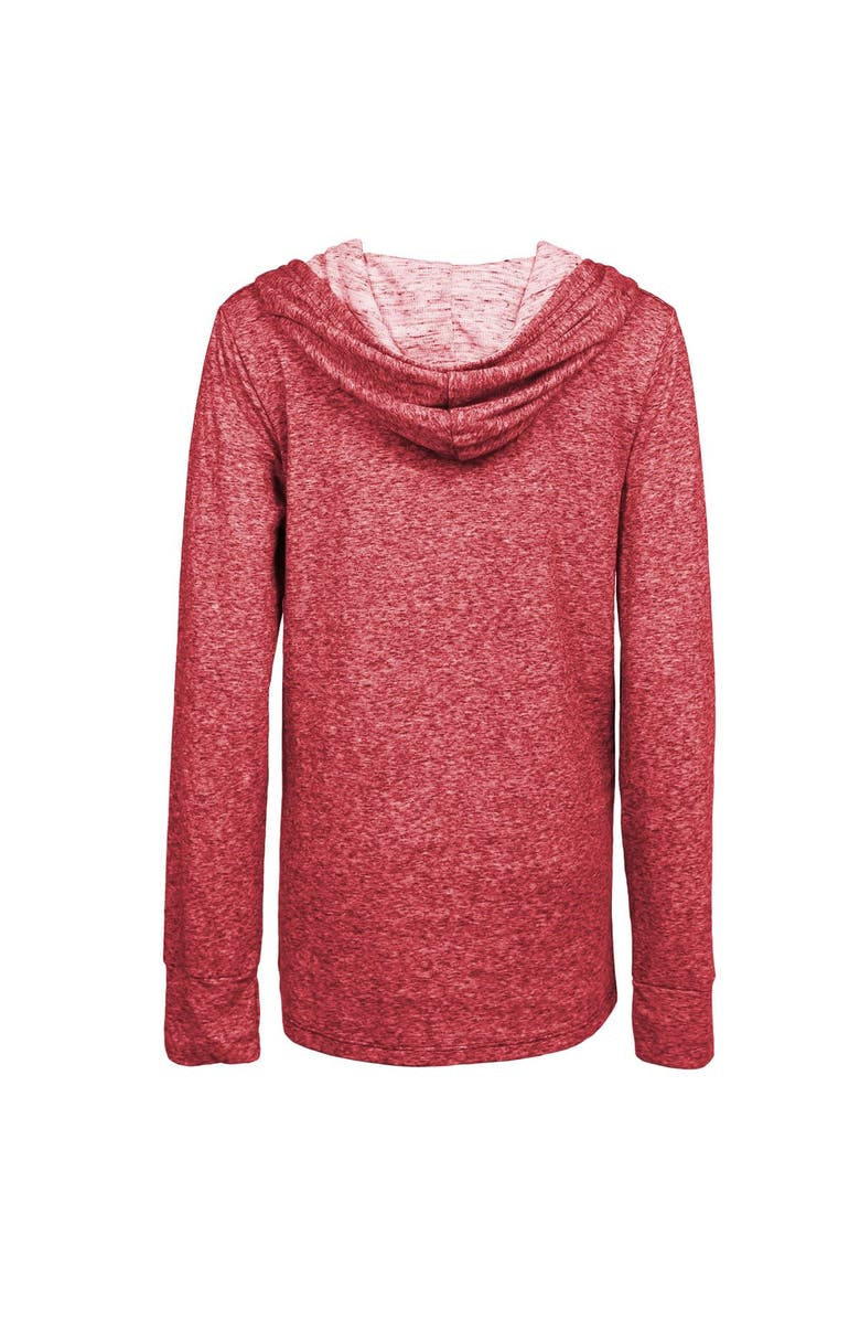 Majestic Threads Women's Majestic Threads  Red Kansas City Chiefs Super Bowl LVIII Champions Dunk Slub Pullover V-Neck Hoodie, Alternate, color, Red