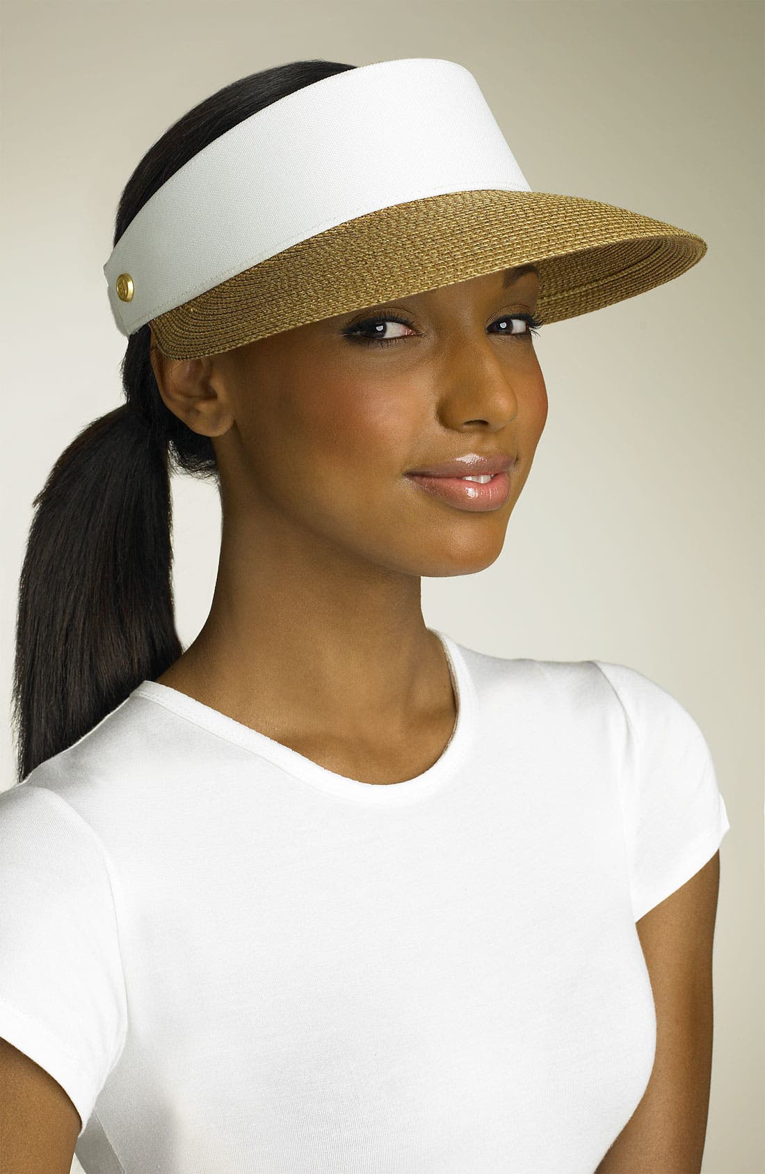 Eric Javits Squishee Straw Champ Custom Fit Visor (Women) | Nordstromrack