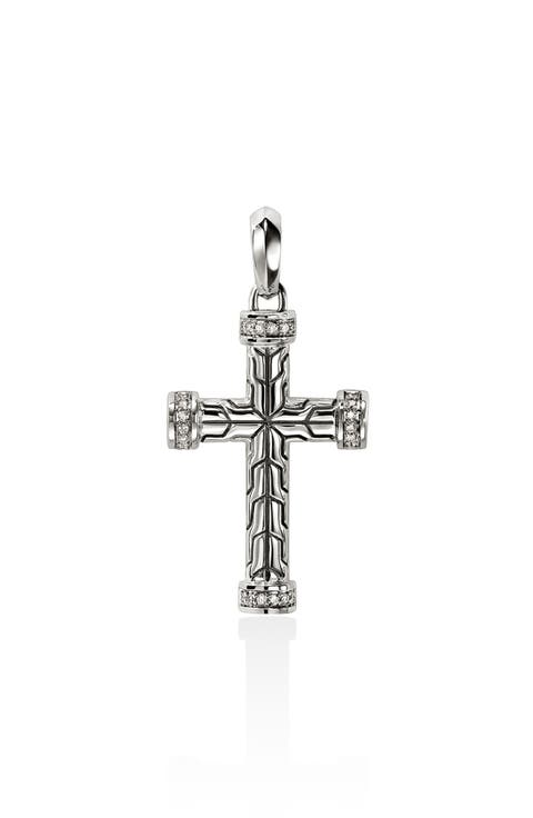 Men's Essential Diamond Cross Pendant