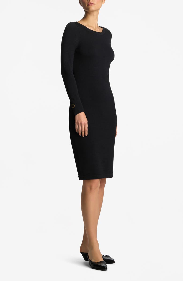 ST. JOHN Santiago Knit Long Sleeve Sweater Dress, Alternate, color,