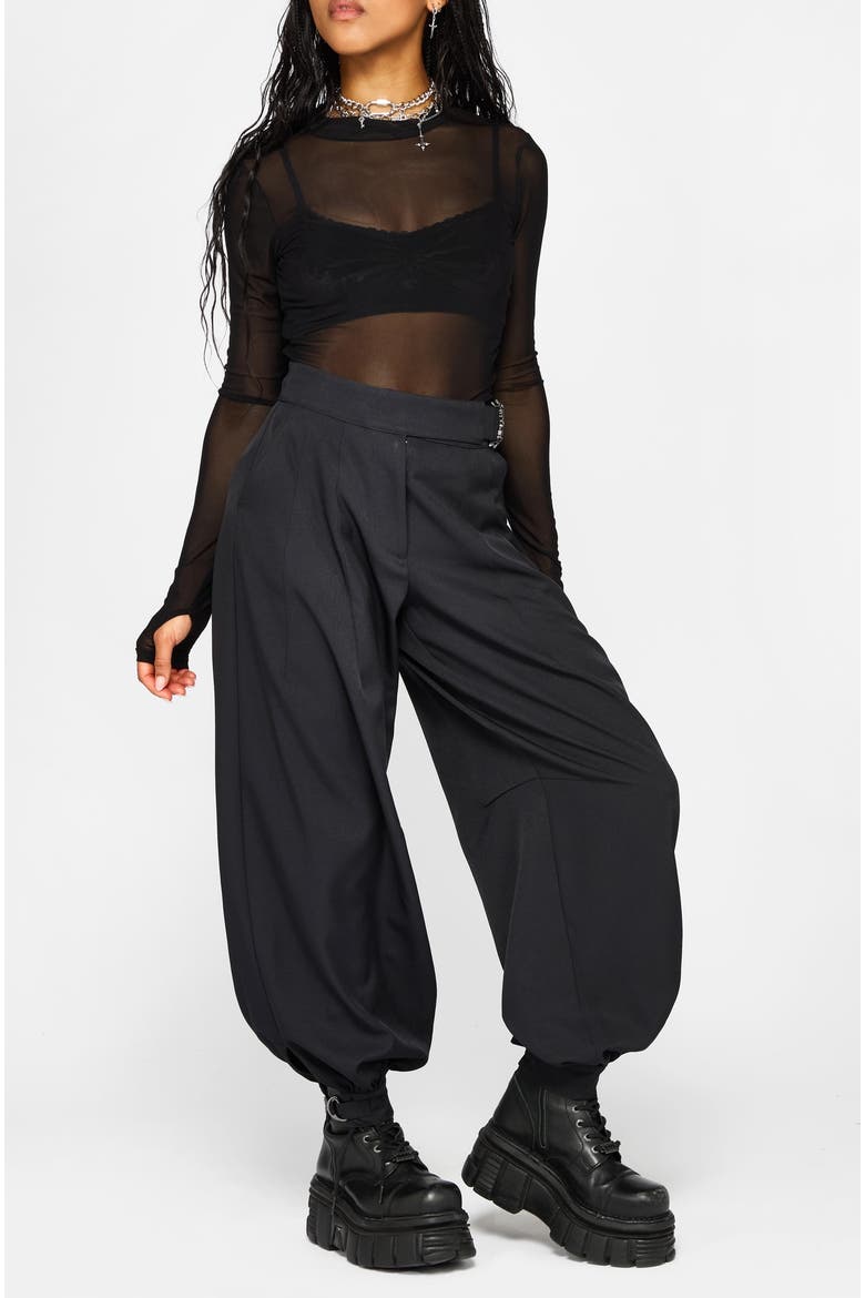 Taylor D-Ring Balloon Trouser, Alternate, color, Black