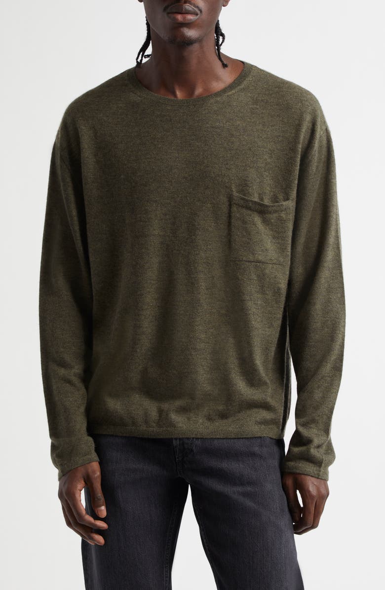 Acne Studios Cashmere Sweater, Main, color, Khaki Green
