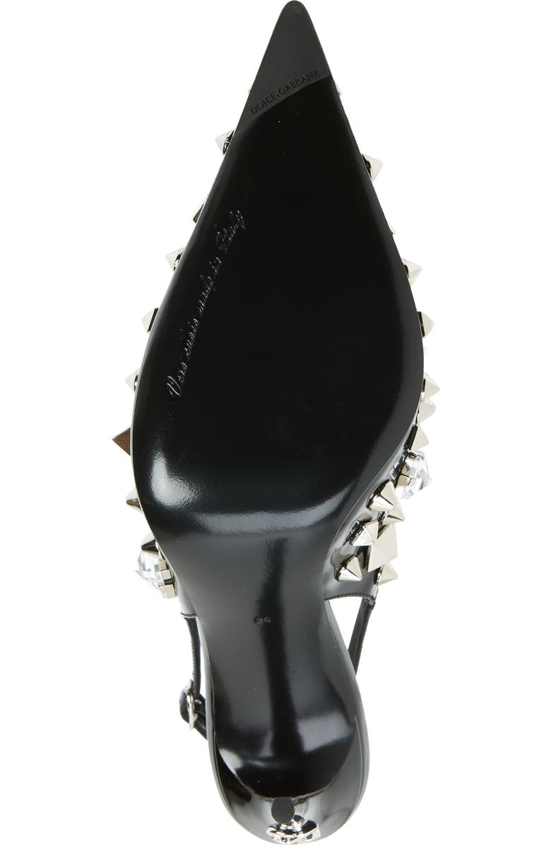 Dolce&Gabbana Studded Slingback Pump, Alternate, color,