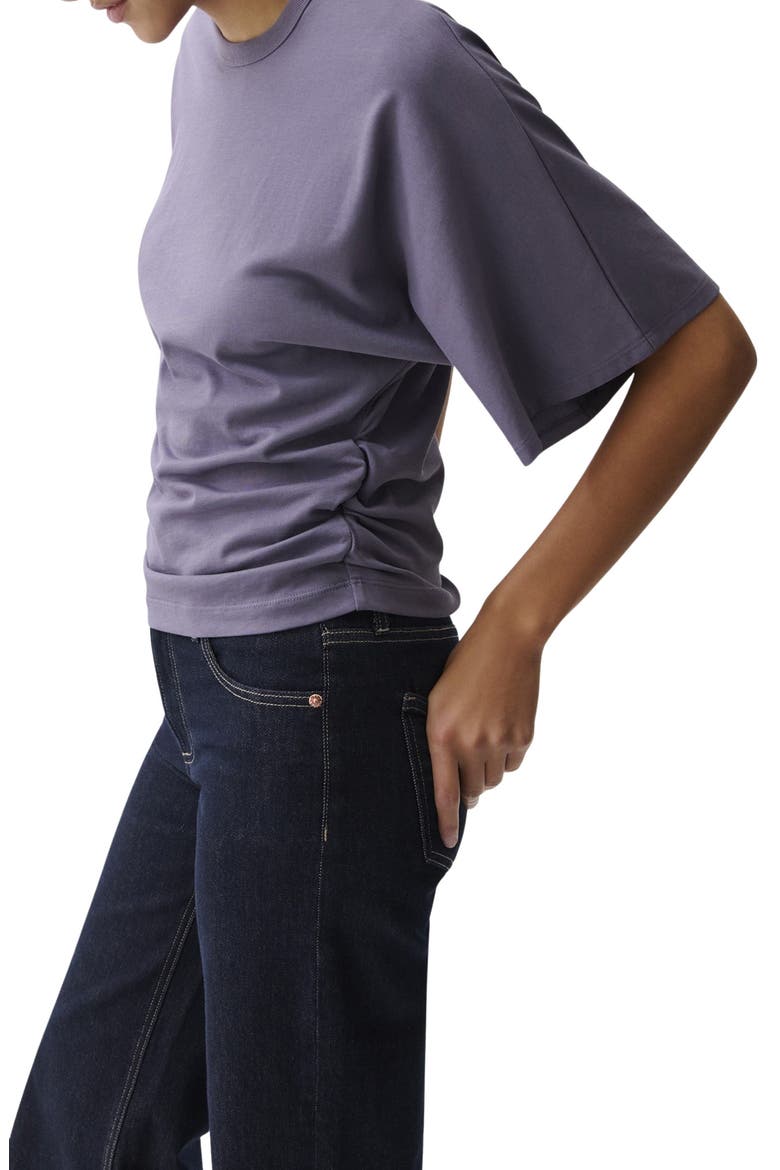 Veronica Drop Shoulder Cotton T-Shirt, Alternate, color, ACAI