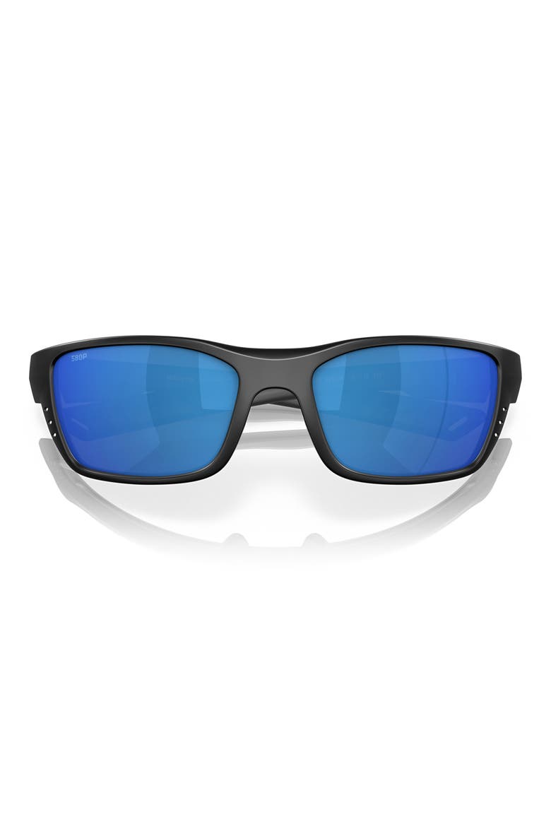 58mm Polarized Sunglasses, Alternate, color, BLACK GREY
