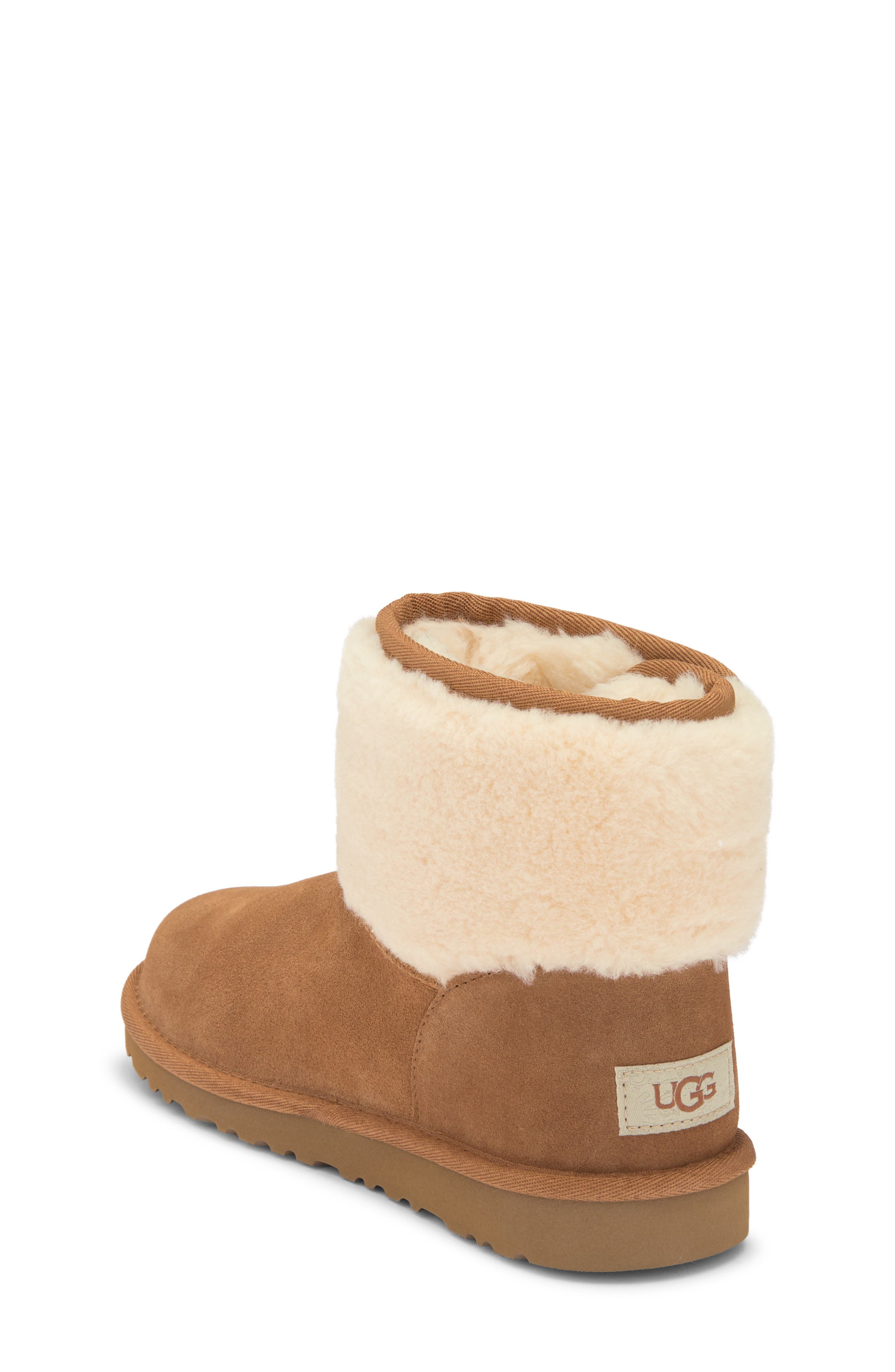 UGG<sup>®</sup> Kids' Classic Jona Luxury Boot, Alternate, color, Chestnut