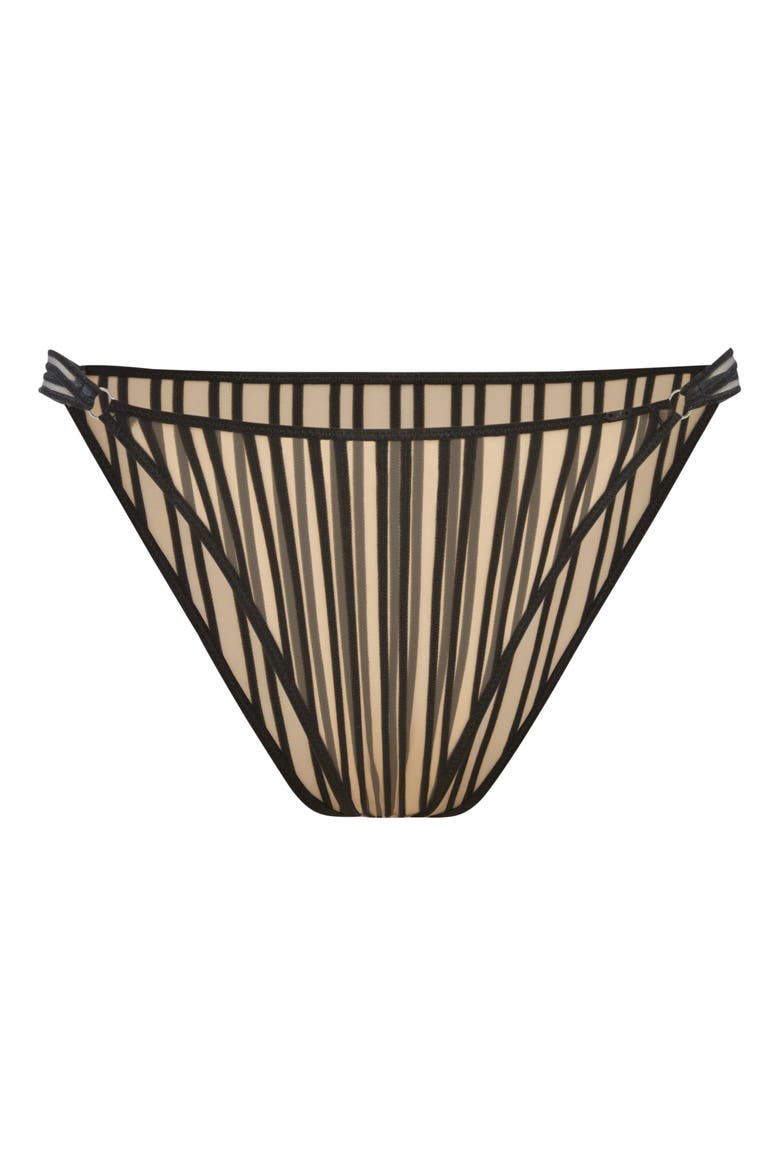 Strappy Hour String Bikini, Alternate, color, BLACK CAVIAR