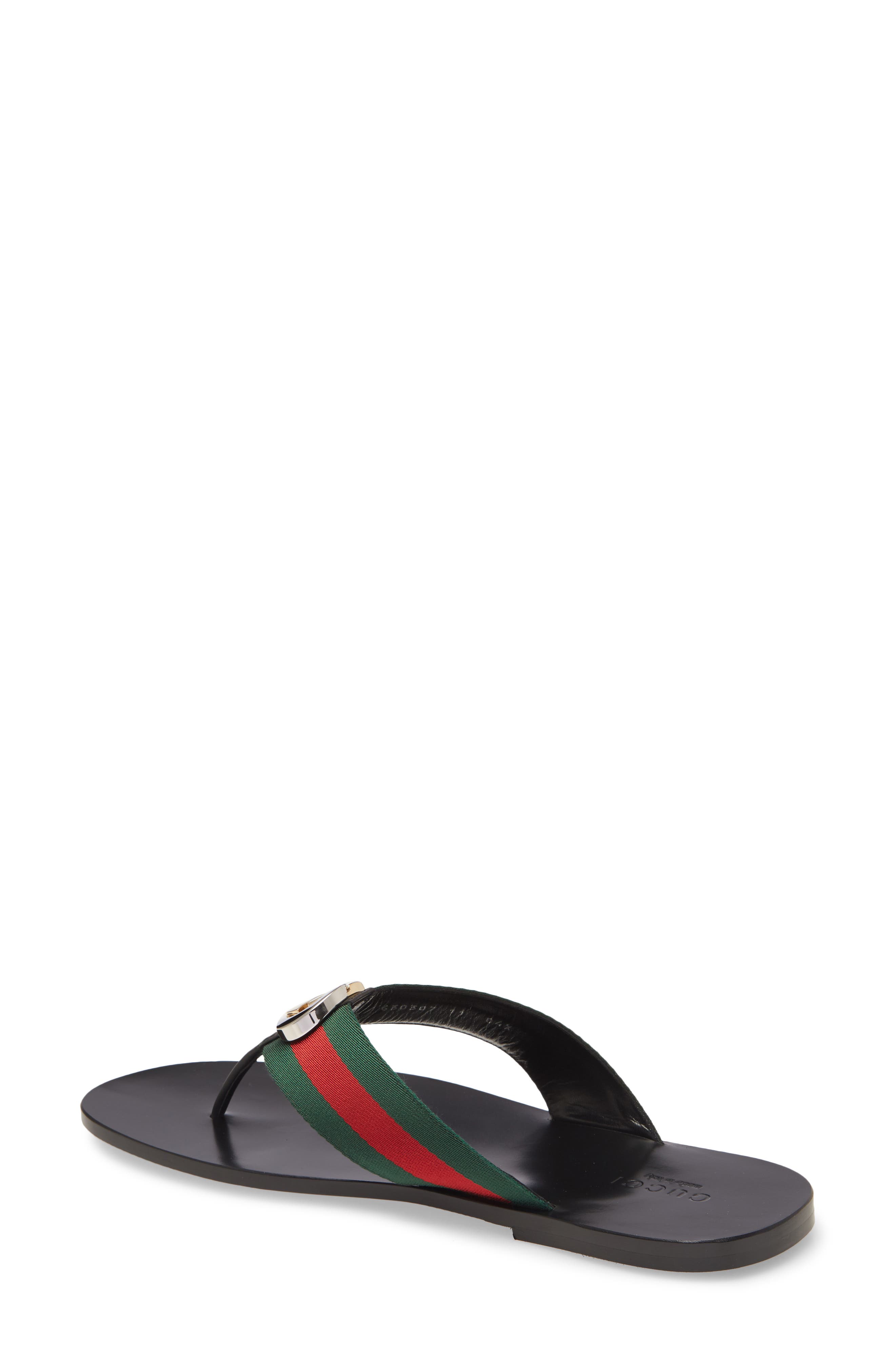 Gucci Kika GG Web Flip Flop, Alternate, color, 