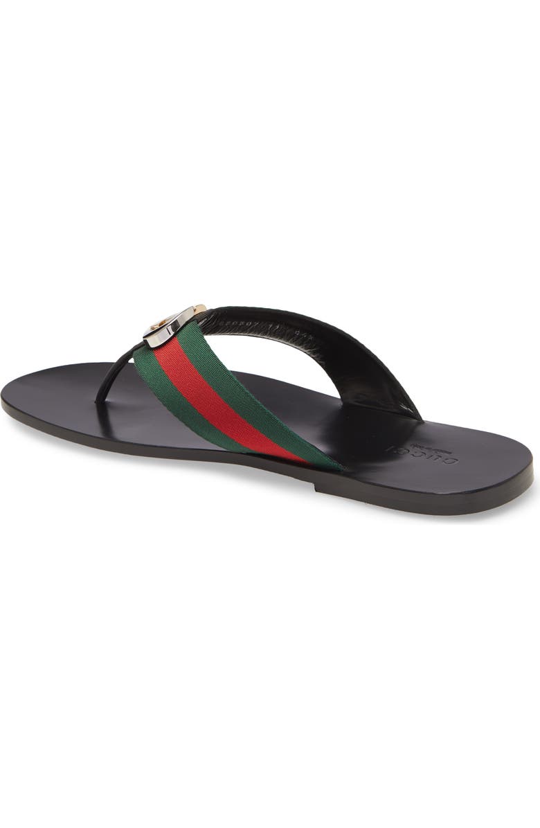 Gucci Kika GG Web Flip Flop, Alternate, color,