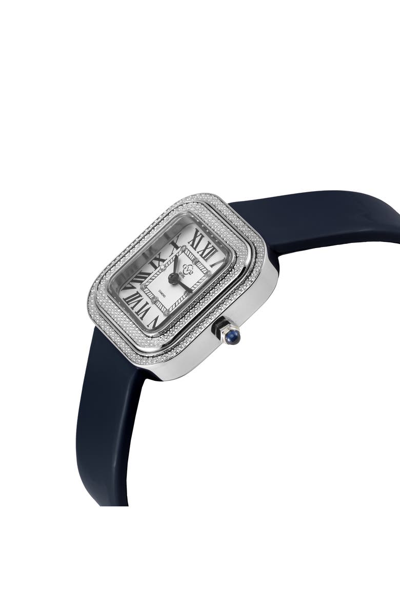 GV2 Bellagio Diamond Swiss Bracelet Watch, 30mm, Alternate, color, Dark Blue